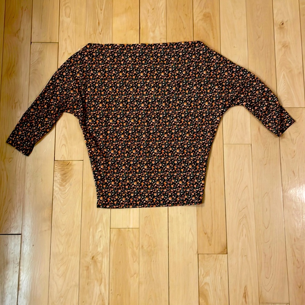 Day trip 3/4 length boatneck shirt size small NWT